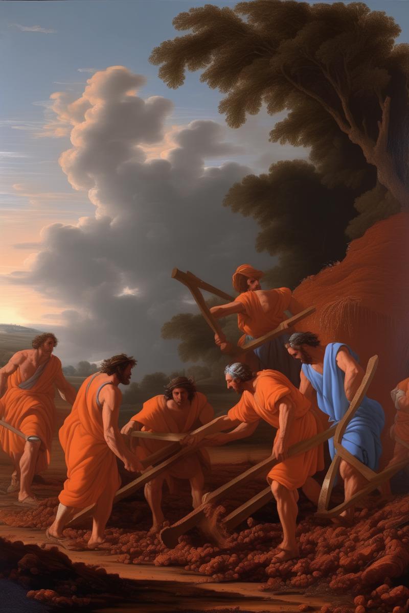 00106-2023408708-_lora_Nicolas Poussin Style_1_Nicolas Poussin Style - 3 men dragging plows, tilling soil, oil painting, style of biblical grande.png